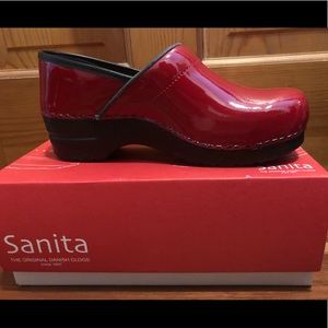 Brand New!! Sanita Red clog